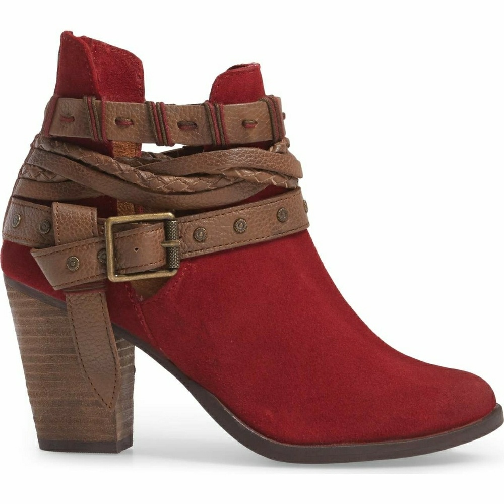 Naughty Monkey Cuthbert Suede Strappy Bootie NWT